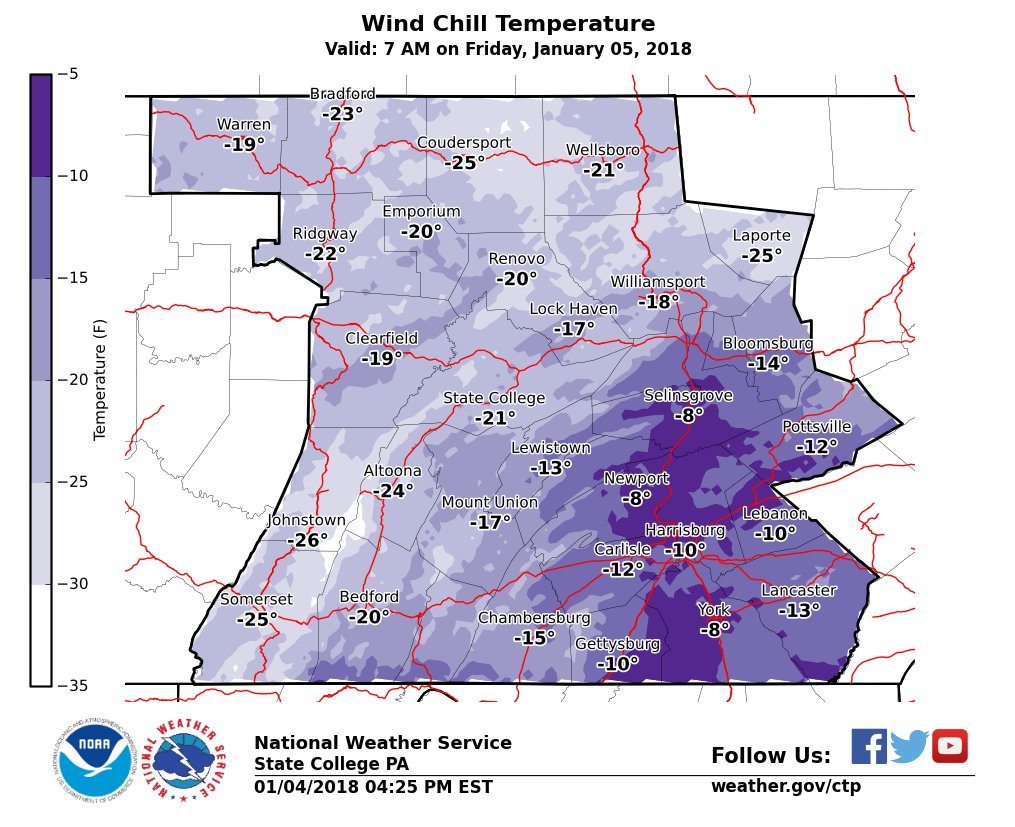 NWS issues wind chill warning - Times Observer